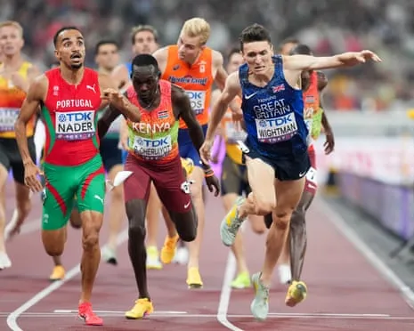 Britain's Jake Wightman Just Loses Out on Gold as Portuguese Isaac Nader Takes Surprise 1500m Win